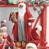 Clearance The Jolly Christmas Shop Raz 18" Bedtime African American Santa With Plate Of Cookies Christmas Figure 4115558
