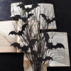 Online The Jolly Christmas Shop Raz 34" Black Willow And Glittered Bat Halloween Spray F4406675
