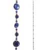 Hot The Jolly Christmas Shop Raz 5' Blue And Gold Jewel Christmas Tree Garland G4417571
