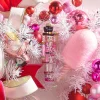 New The Jolly Christmas Shop Raz 6" Blushing Pink Nutcracker Glass Christmas Ornament 4452879