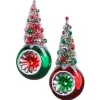 The Jolly Christmas Shop Raz 7.25" Bottle Brush Tree Reflector Glass Christmas Ornament 4352870