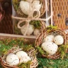 Outlet The Jolly Christmas Shop Raz 3" Box Of Nested Speckled Eggs Decoration 4216034