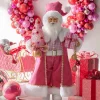 Sale The Jolly Christmas Shop Raz 18" Bubble Gum Diva Pink Santa Christmas Figure 4415589