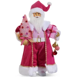 Sale The Jolly Christmas Shop Raz 18" Bubble Gum Diva Pink Santa Christmas Figure 4415589