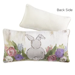 Clearance The Jolly Christmas Shop Raz 22" Bunny Tails Lumbar Easter Pillow 4345511