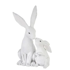 Hot The Jolly Christmas Shop Raz 10.5" Bunny With Baby Figure 4211121