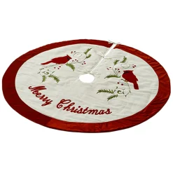 Best The Jolly Christmas Shop Raz 52" Cardinal Christmas Tree Skirt 4271801