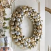 Best The Jolly Christmas Shop Raz 24" Champagne Ball Ornament Christmas Wreath W4432704