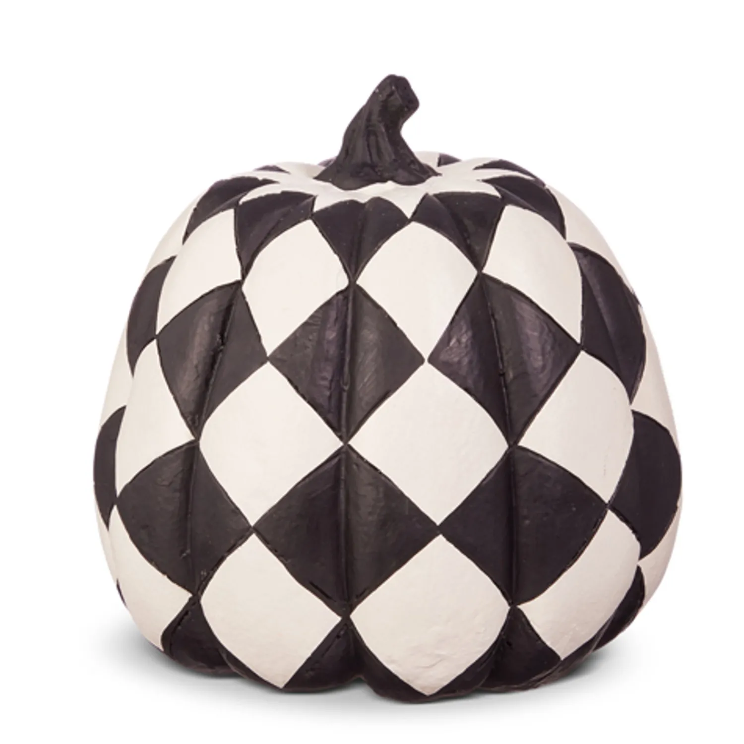 Online The Jolly Christmas Shop Raz 7.5" Checkered Or Chevron Orange Or Black And White Pumpkin Halloween Decoration