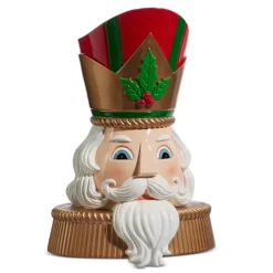 Hot The Jolly Christmas Shop Raz 16.5" Christmas Nutcracker Bust Hanging Wall Decoration 4457671