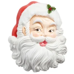 The Jolly Christmas Shop Raz 18.5" Classic Santa Head Wall Hanging Christmas Decoration 4457658
