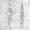 The Jolly Christmas Shop Raz 8" Clear Glass Finial Christmas Ornament 4022819