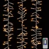 Hot The Jolly Christmas Shop Raz 44' Cluster Garland On Clear Wire With Compact White Christmas Lights W/ Remote G3937037