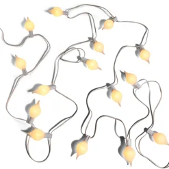 Hot The Jolly Christmas Shop Raz 14' Connectable Matte Kismet String Christmas Lights On White Wire L4437012