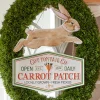 Outlet The Jolly Christmas Shop Raz 19" Cottontail Co. Hanging Easter Sign 4411201