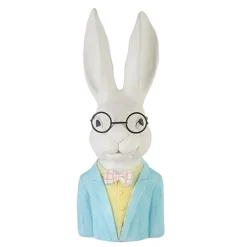 Outlet The Jolly Christmas Shop Raz 13" Dapper Rabbit Bust Easter Figure 4211124