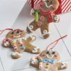Outlet The Jolly Christmas Shop Raz 5" Decorated Gingerbread Boy Or Girl Christmas Ornament 4015547
