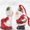 Hot The Jolly Christmas Shop Raz 3.5" Eric Cornina Mr. And Mrs. Claus Glass Christmas Ornament 4153127