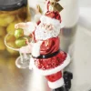 Best The Jolly Christmas Shop Raz 6" Eric Cortina Just One Drink Santa Glass Christmas Ornament 4153114