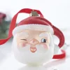 Clearance The Jolly Christmas Shop Raz 4" Eric Cortina Winking Santa Glass Christmas Ornament 4053132