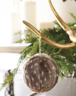 Best The Jolly Christmas Shop Raz 5" Fawn Faux Fur Christmas Ornament 4116374