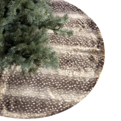 Discount The Jolly Christmas Shop Raz 48" Fawn Faux Fur Christmas Tree Skirt 4116409