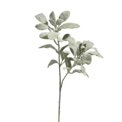 Best The Jolly Christmas Shop Raz 18" Flocked Lamb's Ear Christmas Tree Pick F4422680