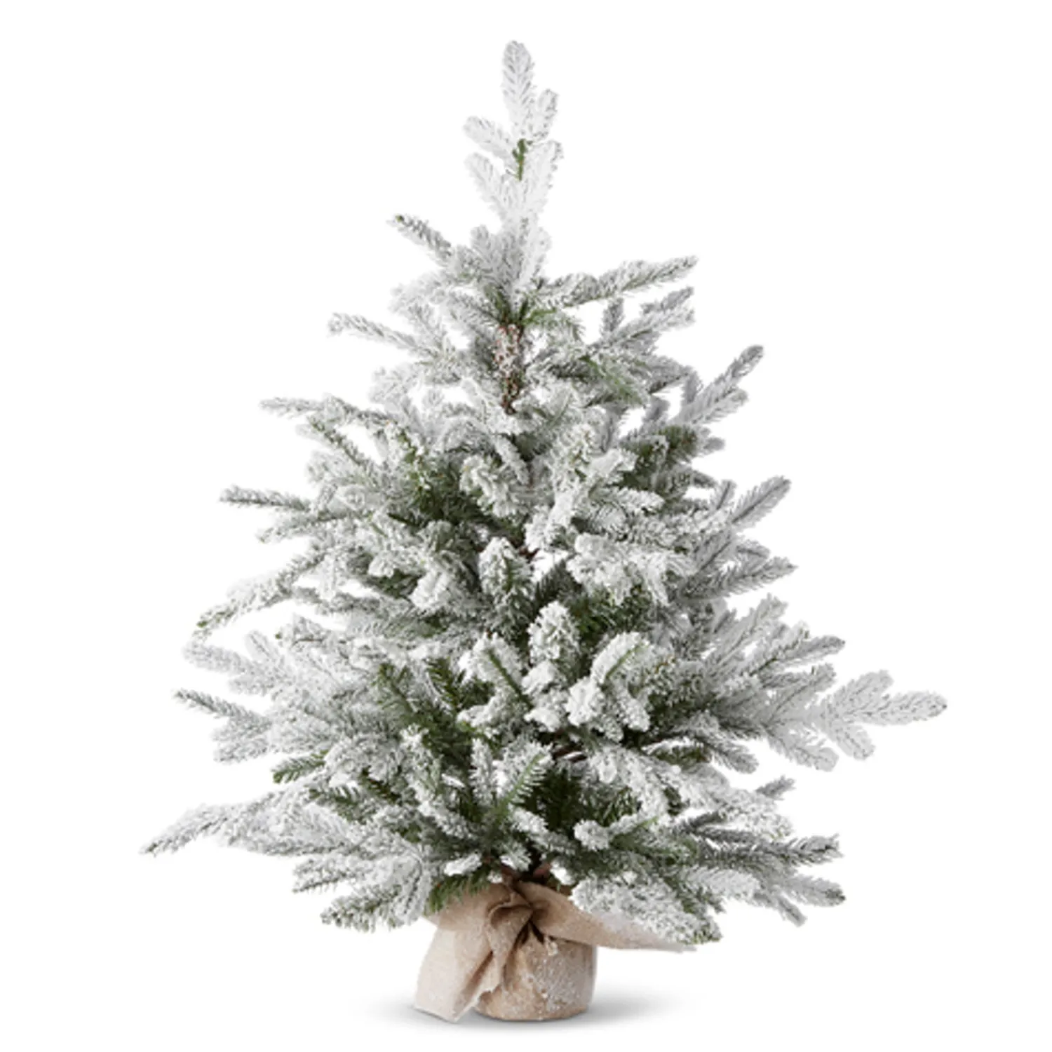 Online The Jolly Christmas Shop Raz 3' Flocked Tree In Burlap Bag Christmas Decoration 4222750