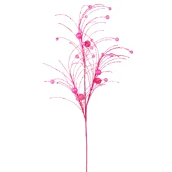 Discount The Jolly Christmas Shop Raz 42" Fuchsia Pink Glittered Ball Christmas Tree Spray F4402476