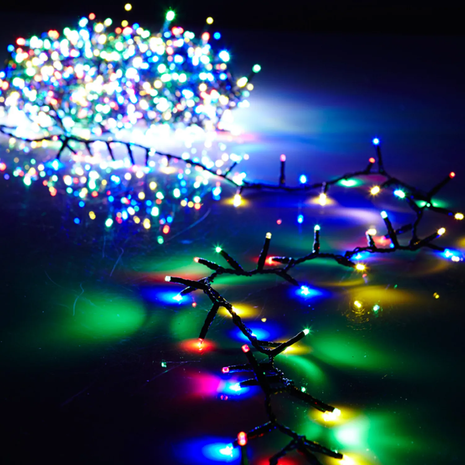 New The Jolly Christmas Shop Raz 8 Function Multi Color LED 73' Christmas Snake Compact 1000 Lights G3737057
