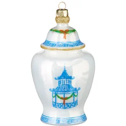 Best The Jolly Christmas Shop Raz 5.25" Ginger Jar Glass Christmas Ornament 4252868