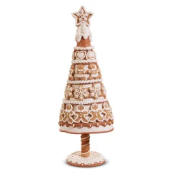 The Jolly Christmas Shop Raz 14" Gingerbread Cookie Tree Christmas Decoration 4416147