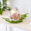Hot The Jolly Christmas Shop Raz 5" Gingerbread House Ball Glass Christmas Ornament 4424581