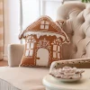 Online The Jolly Christmas Shop Raz 18" Gingerbread House Christmas Throw Pillow 4419337