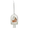 New The Jolly Christmas Shop Raz 4.5" Gingerbread House In Cloche Glass Christmas Ornament 4452868