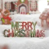 The Jolly Christmas Shop Raz 11" Gingerbread Merry Christmas Sign 4211175