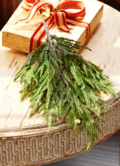 New The Jolly Christmas Shop Raz 34" Glittered Cedar Christmas Tree Spray F4022633