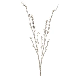 Clearance The Jolly Christmas Shop Raz 35" Glittered Pearl Branch Christmas Tree Pick F4217554