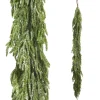 The Jolly Christmas Shop Raz 6' Glittered Real Feel Cedar Christmas Garland G4422749