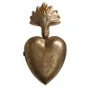 Sale The Jolly Christmas Shop Raz 10.25" Gold Sacred Heart Metal Christmas Ornament 4401287