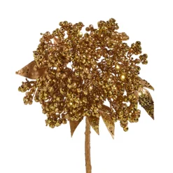Sale The Jolly Christmas Shop Raz 13" Gold Berry Christmas Tree Pick F4422661