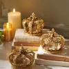 Outlet The Jolly Christmas Shop Raz 5" Gold Crown Christmas Figure Decoration 4412121