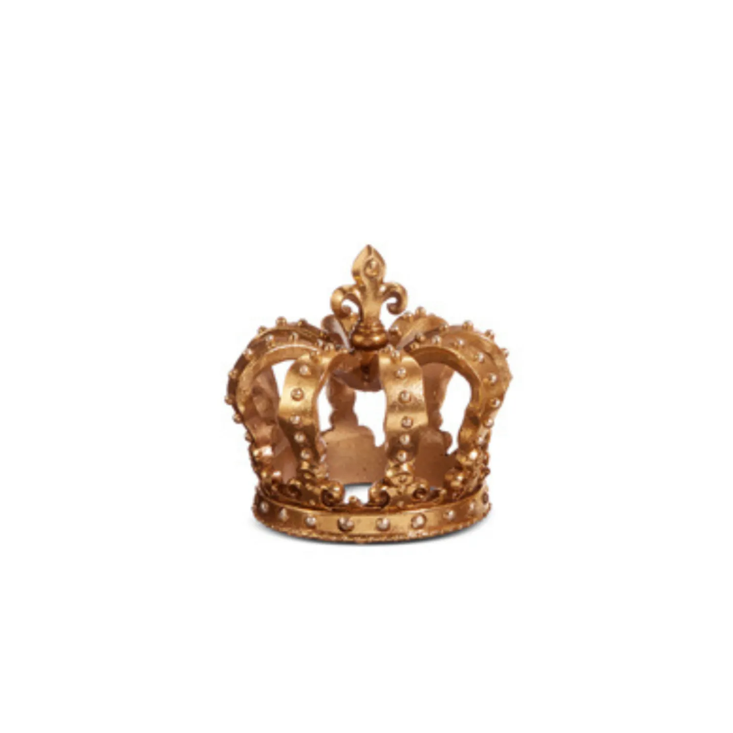 Outlet The Jolly Christmas Shop Raz 5" Gold Crown Christmas Figure Decoration 4412121
