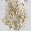 Hot The Jolly Christmas Shop Raz 29" Gold Glittered Holly Christmas Tree Spray F4206767