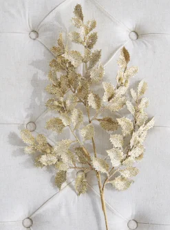 Hot The Jolly Christmas Shop Raz 29" Gold Glittered Holly Christmas Tree Spray F4206767