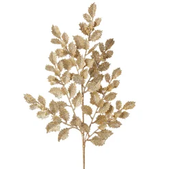 Hot The Jolly Christmas Shop Raz 29" Gold Glittered Holly Christmas Tree Spray F4206767