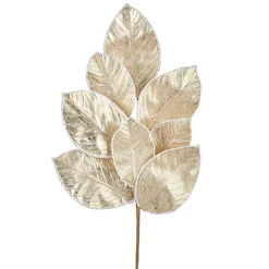 Sale The Jolly Christmas Shop Raz 27" Gold Glittered Magnolia Leaf Christmas Tree Spray F4206770
