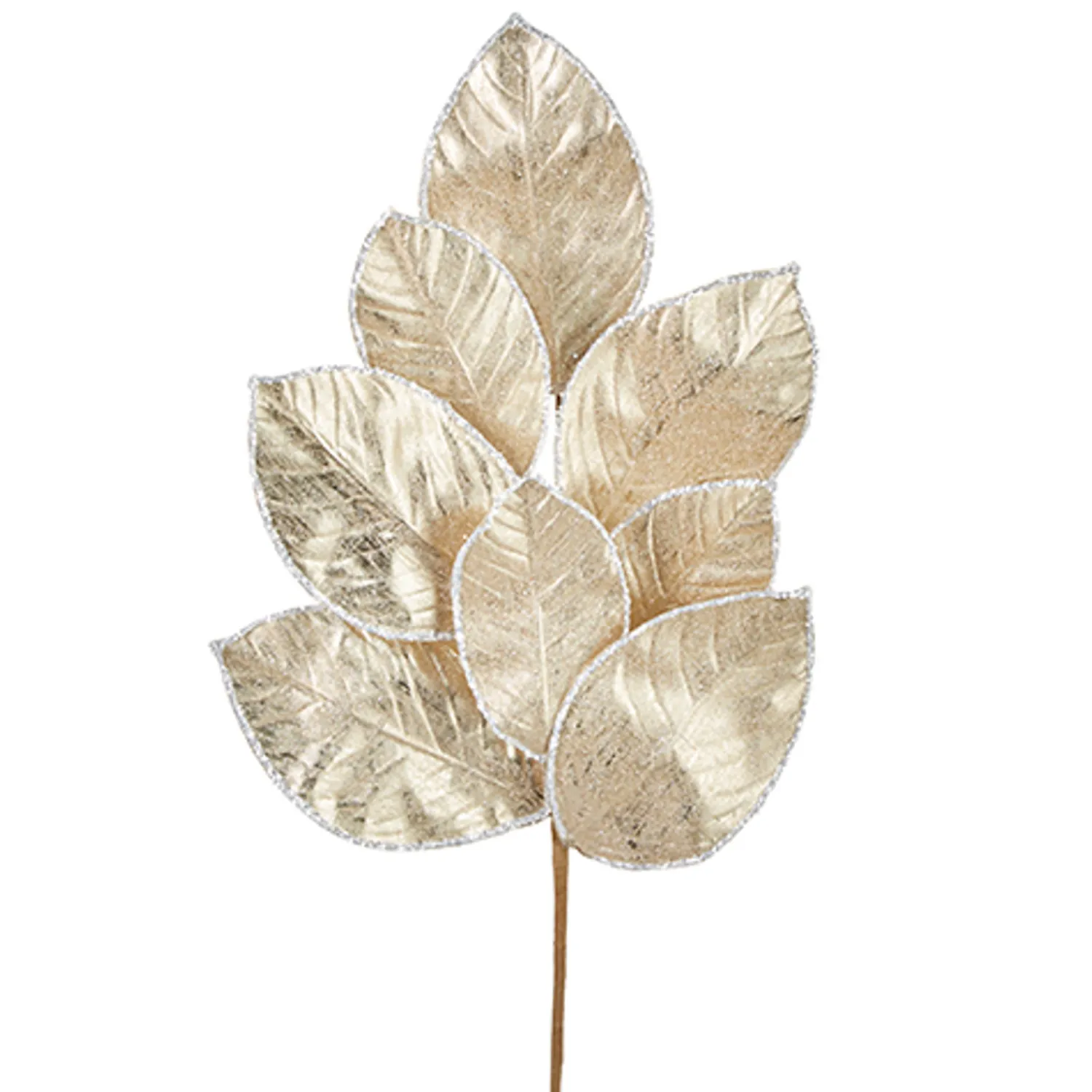 Sale The Jolly Christmas Shop Raz 27" Gold Glittered Magnolia Leaf Christmas Tree Spray F4206770