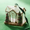 Hot The Jolly Christmas Shop Raz 4.5" Gold House Glass Christmas Ornament 4324585