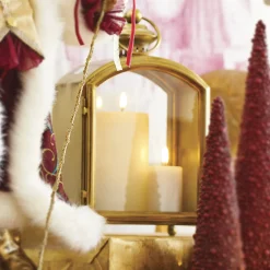 Clearance The Jolly Christmas Shop Raz 12.5" Gold Metal Lantern Christmas Decoration 4228003